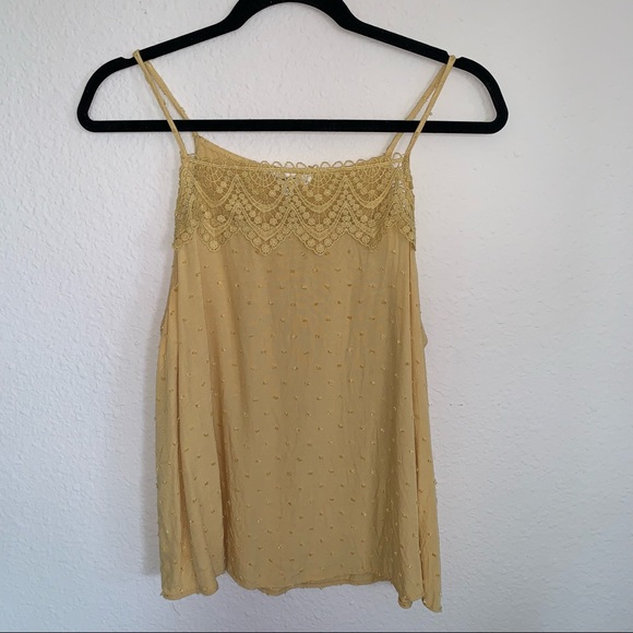 Mine Crocheted Décolletage Spaghetti Strap Sleeveless Top - Picture 4 of 13
